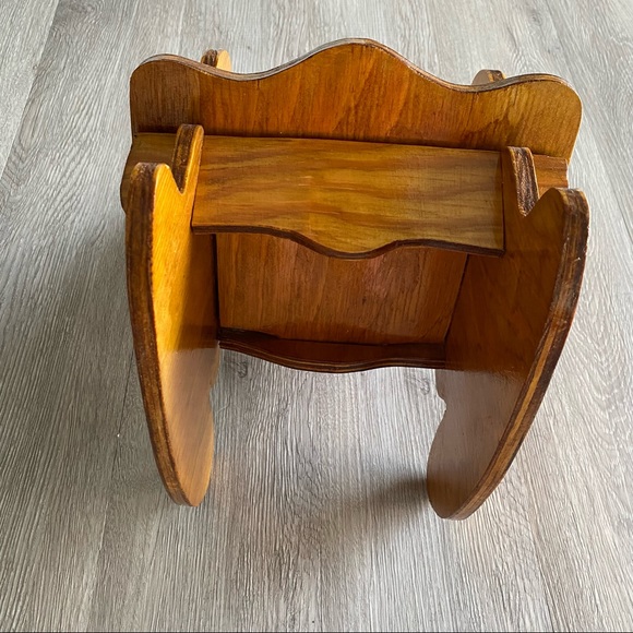 VTG Small Wooden Rocking Chair 15” - Picture 10 of 14